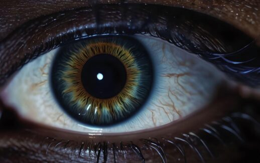 Close-up of man's eye